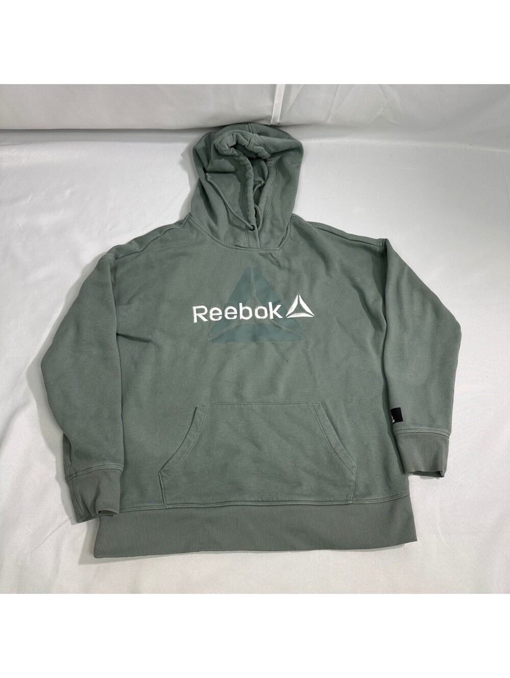Reebok Pullover Hoodie Mens M Sage Green Athleisure Delta